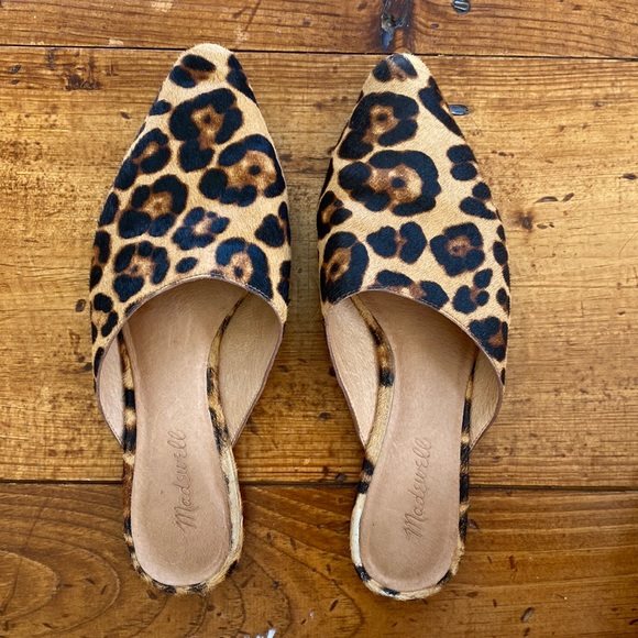 Madewell Leopard Mules - Picture 1 of 3